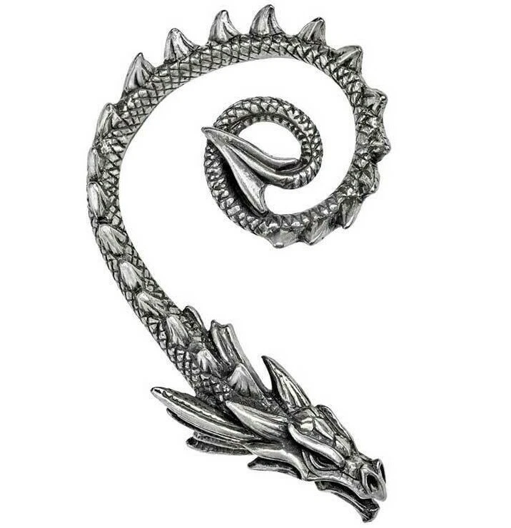 ¡¡ÚLTIMA OPORTUNIDAD!! Pendiente derecho Alchemy Gothic Ostrogoth Dragon E412 nuevo con etiquetas Foto 2 de 4