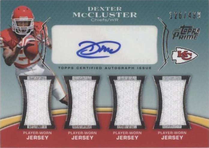 2010 Topps Prime Dexter McCluster #PL5-DMC - 1 of 2