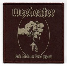 WEDEATER-BUENA SUERTE Y BUENA VELOCIDAD-PARCHE TEJIDO-BORDES MARRONES-piedra-lodo-destino
