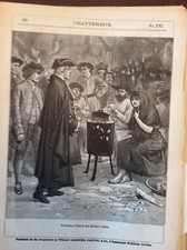Placa de libro N8b Ephemera 1900 Waverley visita la cueva del ladrón