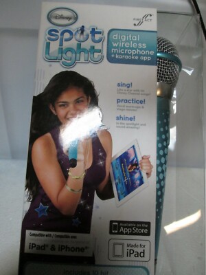 DISNEY FIRST ACT SPOTLIGHT DIGITAL WIRELESS MICROPHONE & KARAOKE APP FOR IPADS