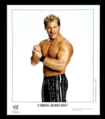 WWE CHRIS JERICHO P-1192 OFFICIAL LICENSED 8X10 ORIGINAL PROMO PHOTO FROM 2007