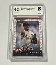 2001 Donruss The Rookies Albert Pujols #R97 BCCG 10 Mint or Better Rookie RC