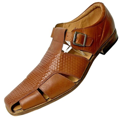 mens leather sandals size 15