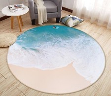 3D Tranquil Sea Beach NBC495332 Game Rug Mat Elegant Photo Carpet Mat Romy
