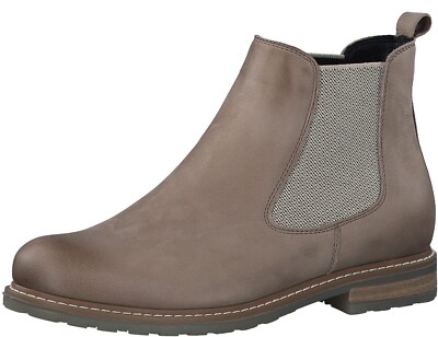 TAMARIS Chelseaboots Blockabsatz, Stiefelette, Businesschuh, Schlupfboots, Gr.37