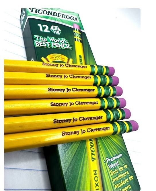 Personalized Pencils Ticonderoga  | Engraved Pencils | Back to School