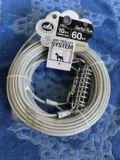 Pet Champion Dog Aerial Run Trolley System 60 Ft w/ 10 Ft Runner New