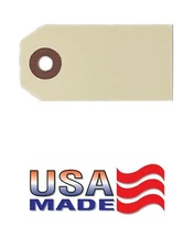 1000 Pcs 2 3/4" x 1 3/8" Size 1 Manila Inventory Price Tags use with Tagging Gun