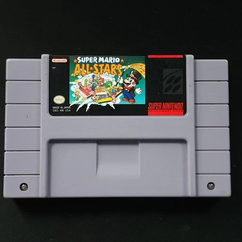 Super Mario All-Stars SNES Game Only NTSC-U/C Tested Authentic