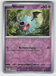 Woobat 032/091 Common Paldean Fates Reverse Holo