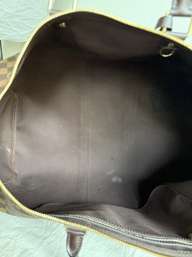 Auténtico bolso de viaje Louis Vuitton Keepall Bandouliere 55 Damier Level - Imagen 10 de 24