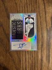 2025 Panini Crusade Abner Uribe Majestic Marks Auto Milwaukee Brewers #30