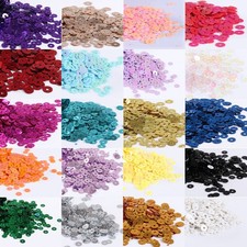 1440-8000pcs PVC Flat Metallic Shiny Round Loose Sequins Clothes Sewing Wedding
