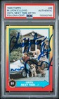 1989 Topps B2TF II MICHAEL J FOX & CHRISTOPHER LLOYD Signed Card PSA/DNA Slabbed