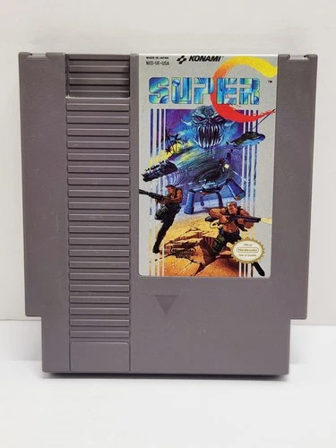 Super Contra Super C Nintendo Entertainment System 1990 NES Cartridge Tested