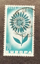 Briefmarke 1964 Poste Italiane CEPT Europa  70 Lire gestempelt