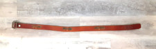 HANDMADE VINTAGE LEATHER BELT ACORN LEATHER TOOLING DESIGN