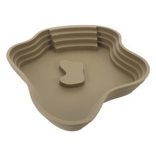Reptile Bathing Pool, Turtle Feeding Bowl with Ramp, Reptile Food  Water