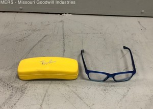 Authenticated Ray-Ban Reading Glasses Unisex Adults Blue Plastic Frame