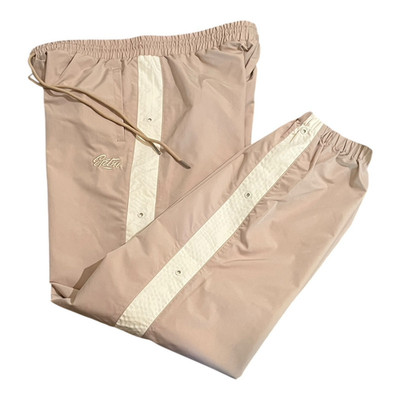 EPTM Women s Beige Jogger Track Pants Elastic Waist Size Large Streetwear NWT