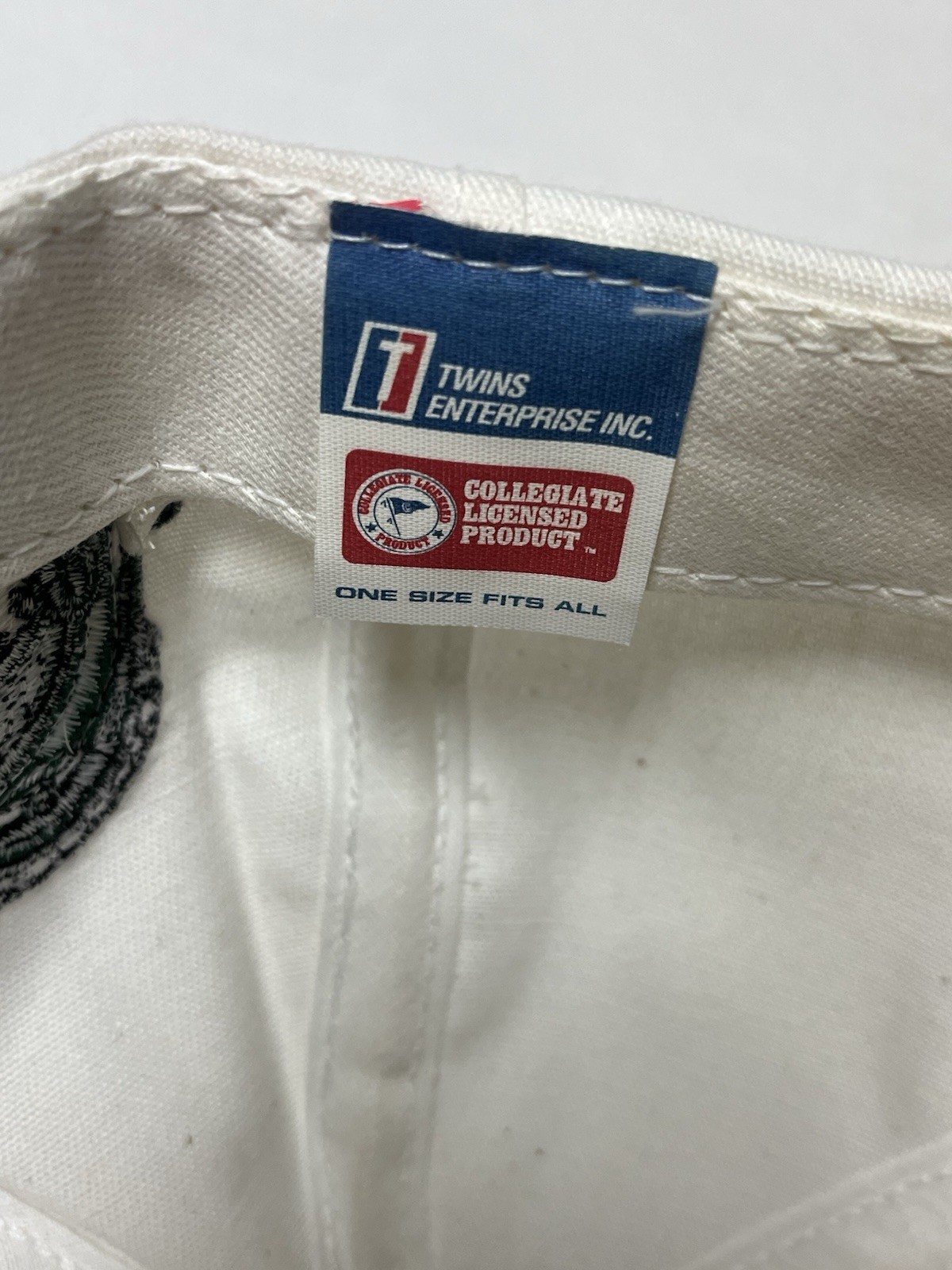 Vintage NCAA Twins Enterprise Michigan State Spartans SnapBack Hat White 🔥