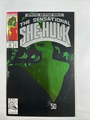 The Sensational She-Hulk #50 FN/VF Green Foil 1993 Marvel Comics