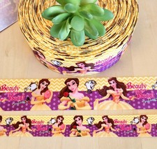 7/8 1.5" 1 YD Beauty And The Beast Princess Belle Disney Ribbon