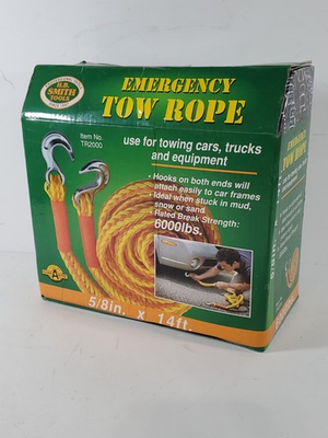 #ad #ad Emergency Tow Rope 14 ft HB Smith Tools TR2000 6000lbs Cars Trucks Equipment $25.83
