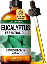 Kukka Eucalyptus Essential Oil for Diffuser, Humidifier, Skin, Hair - 4 Fl Oz...