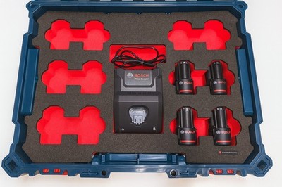 Schaumeinlage für Bosch Akkus 12x + Ladegerät GAL12V -40 L-Boxx Contractor