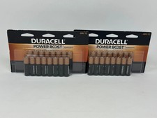 NEW 2-PACK Duracell AA Power Boost CopperTop Alkaline Batteries, 16 Ct, EX 2036