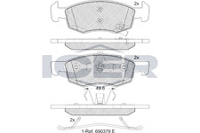 Bremsbeläge für Opel Corsa E X15 ab 14->