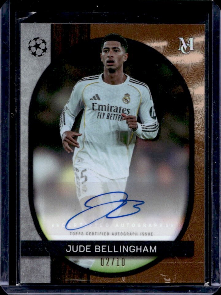 2025-26 Topps Museum UEFA Jude Bellingham Archival Auto Black Diamond #/10 view 1