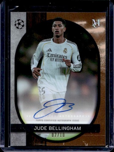 2025-26 Topps Museum UEFA Jude Bellingham Archival Auto Black Diamond #/10