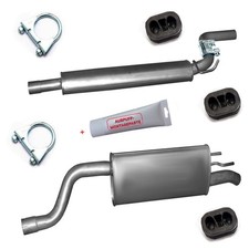 Komplett 2tlg.Auspuff für Opel Meriva B 1364ccm Grossraumlimousine +Montageware