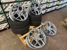 VW Golf R Gti Clubsport Edition 45 XT2 19” Alloys 5x112 Silver & TYRES