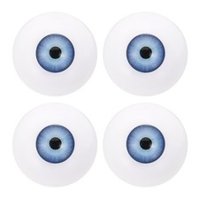 30mm Doll Eyes,2 Pair Realistic Acrylic Eyes, Light Blue