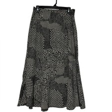 Vtg Floral Patchwork Midi Skirt Size 10 Modest Cottage Granny Boho Hippie Fall