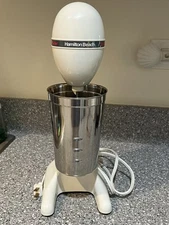 Hamilton Beach Drink Master 727W White Classic Milkshake Mixer Machine - Tested