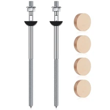 2 Set Wood Newel Mounting Kit Newel Post Fastener Installation Kit for Reside...