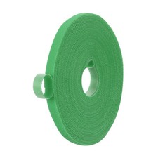 0.4" x 33FT Hook and Loop Tape, Double-Sided Nylon Strips Cable Ties, Green