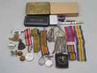 WW1 WW2 & Later Military Medals Badges Patches Inc. Princess Mary Tin & Owzthat