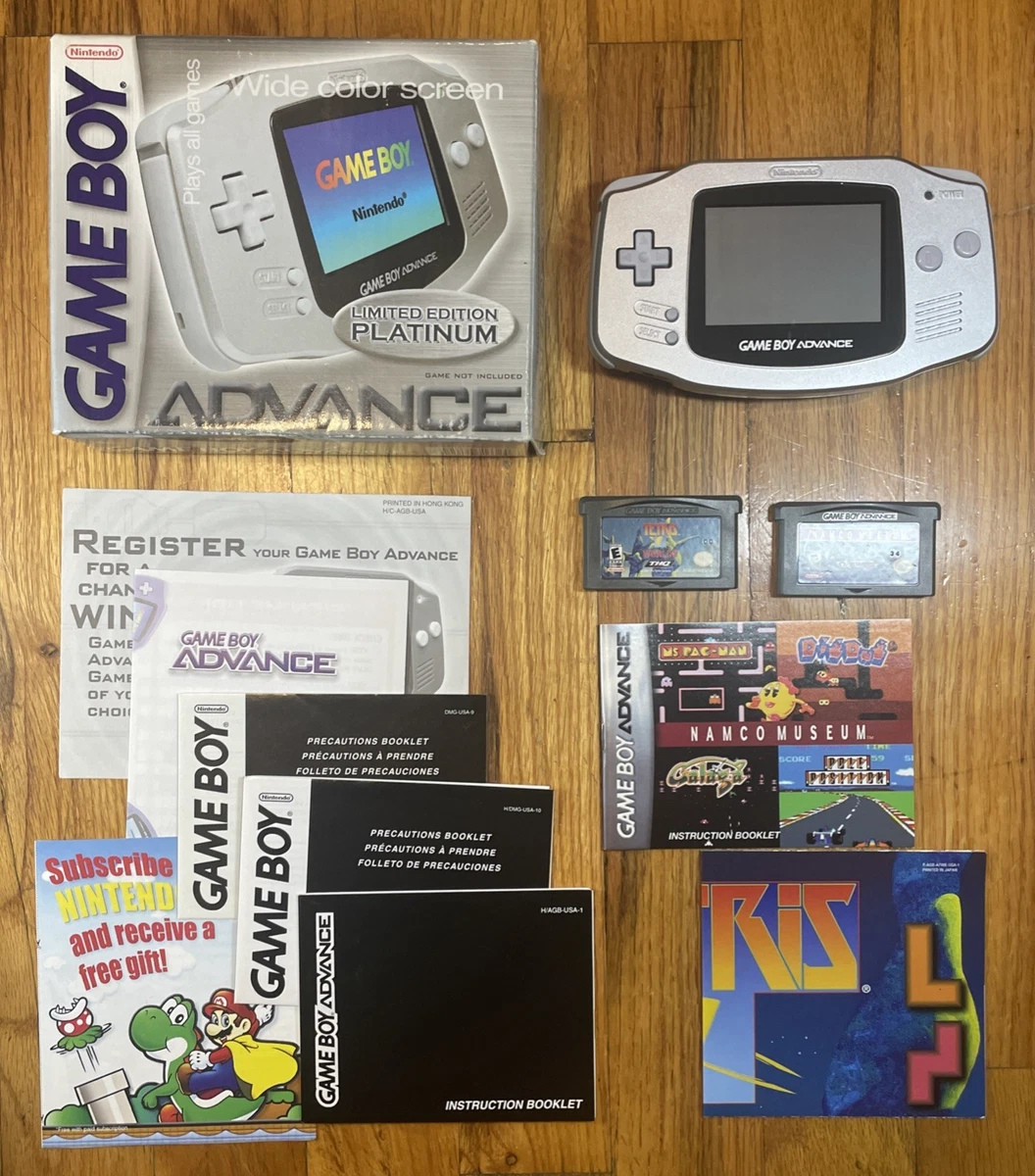 Nintendo Game Boy Advance Silver Video Game Handheld Systems for