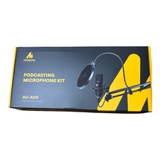 Maono AU-A04 Condenser Microphone Kit with Boom Arm Pop Filter Used