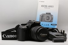 Canon EOS 400D DSLR Camera + EF-S 18-55mm Lens Kit Battery Charger Strap Manual