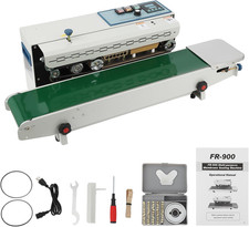 Continuous Band Sealer Machine - FR-900K Horizontal Automatic 110V with Digital 