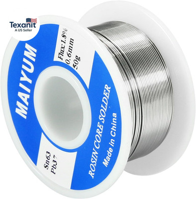 63-37 Tin Lead Rosin Core Solder Wire for Electrical Soldering (0.6Mm 50G)