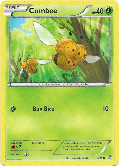 Combee 9/98 Common Ancient Origins Pokemon Near Mint