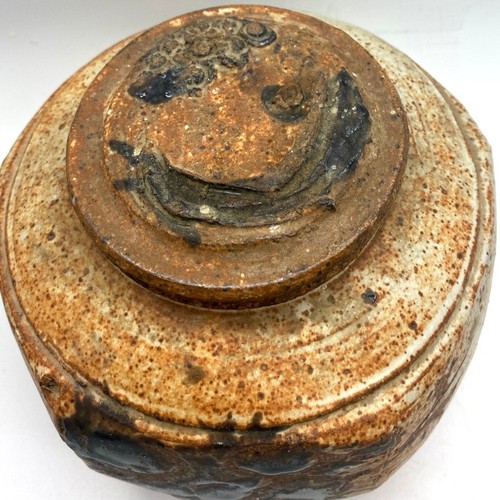 Cynthia Bringle FIRMATO 1966 vaso coperto Eads TN studio arte ceramica coperchio raro - Foto 2 di 10